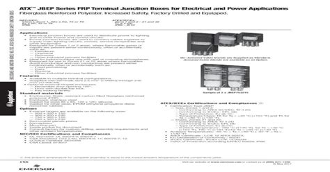 jb 120 junction box|Catalog: ATX™ JBEP Series FRP Terminal Junction Boxes .